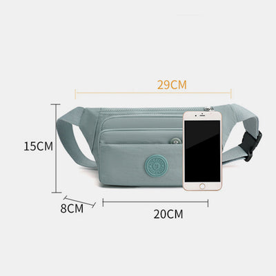 Multi Pocket Lightweight Crossbody Adjustable Waist Pack Phone Bag