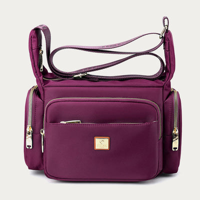 Nylon Crossbody Bag For Women Daily Outfit Multiple Pockets Purse