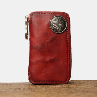 Leather Wallet For Men Waist Wear Multi Functional Key Purse