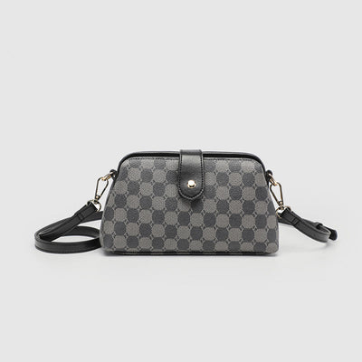 Crossbody Bag For Women Business Vintage Mixed Color Clip Bag