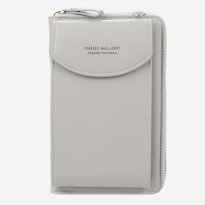 Large Capacity Elegant Long Crossbody Wallet With Phone Position