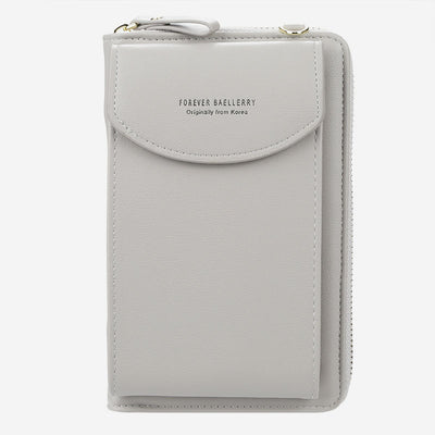 Large Capacity Elegant Long Crossbody Wallet With Phone Position