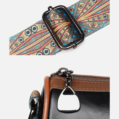 Elegant Vegan Leather Crossbody Bag Classic Solid Color Lady Bag