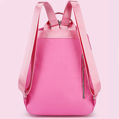 Backpack For Daily Use Simple Solid Color Casual Oxford Daypack
