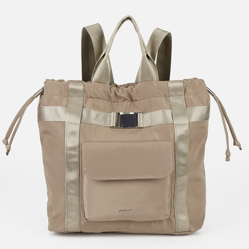 Lightweight Nylon Drawstring Backpack Tote Travel Daypack