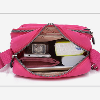 Multi Pocket Crossbody Bag Purse Ladies  Casual Travel Shoulder Handbag