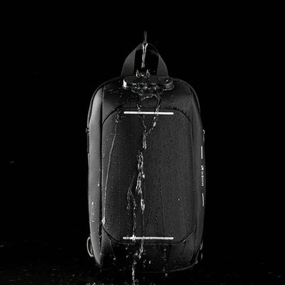 Anti-theft Waterproof Chest Bag Sling Bag With USB Charging Port