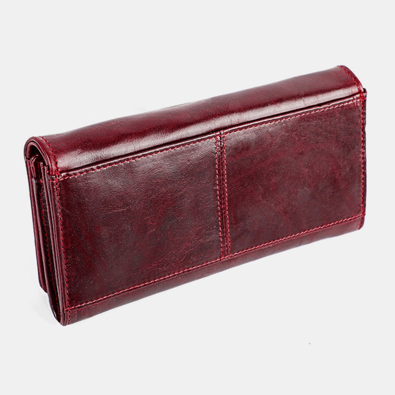 Money Manager RFID Women's Leather Wallet Cellphone Holder Clutch Organizer