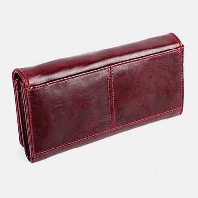 Money Manager RFID Women's Leather Wallet Cellphone Holder Clutch Organizer