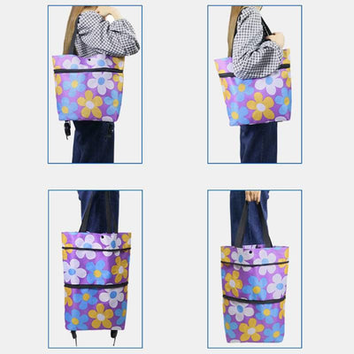 Large Capacity Expandable Foldable Trolley Bag