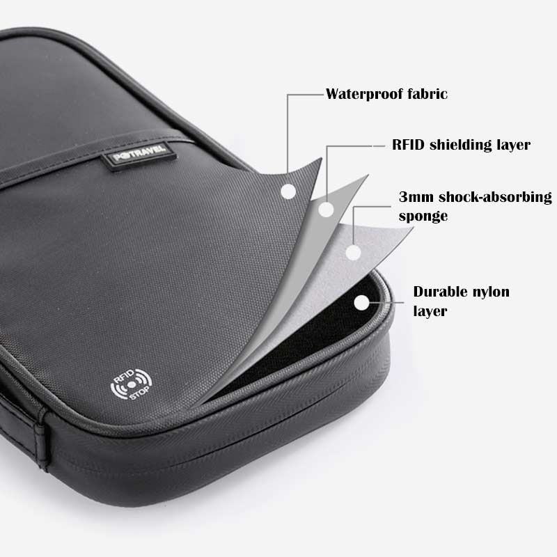 RFID Multifunctional Waterproof Passport Holder