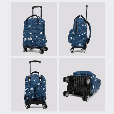 Tote Bag For Travel Waterproof Pull Rod Bag Folding Backpack
