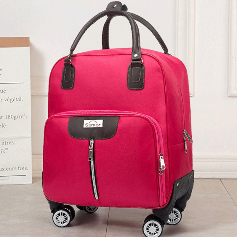 Pull Rod Travel Suitcase Unisex Large Waterproof Duffel Bag