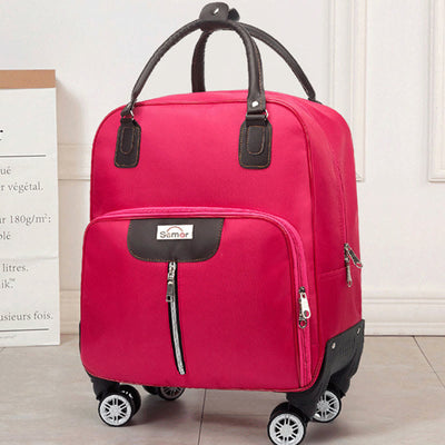 Pull Rod Travel Suitcase Unisex Large Waterproof Duffel Bag