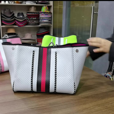Functional Neoprene Beach Bag Pool Bag Multipurpose Large Tote Bag
