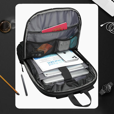 Lighiweight Expandable Laptop Backpack Anti Thefi Business Travel Notebook Bag