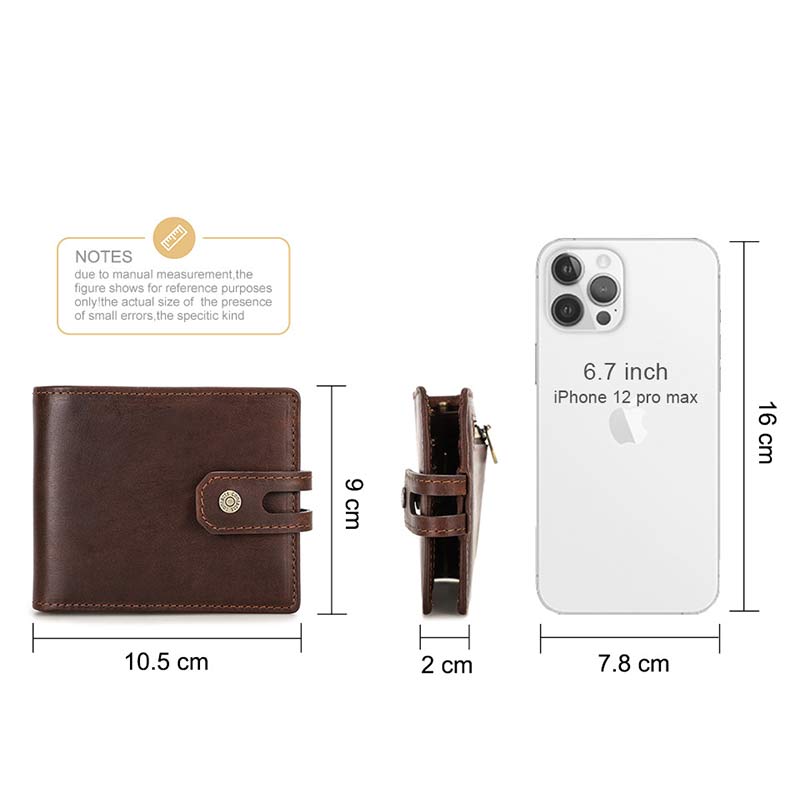 Bifold RFID Blocking Leather Wallet