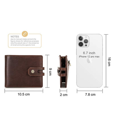 Bifold RFID Blocking Leather Wallet