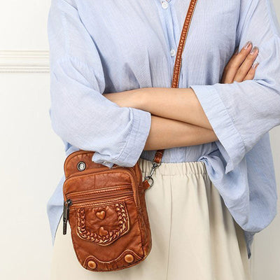 Large Capacity Retro Mobile Phone Bag Crossbody Bag