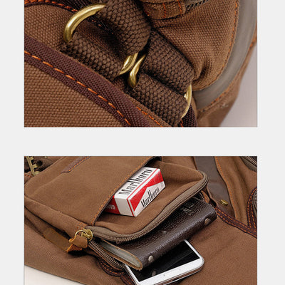 Large Capacity Retro Sling Bag Messenger Bag