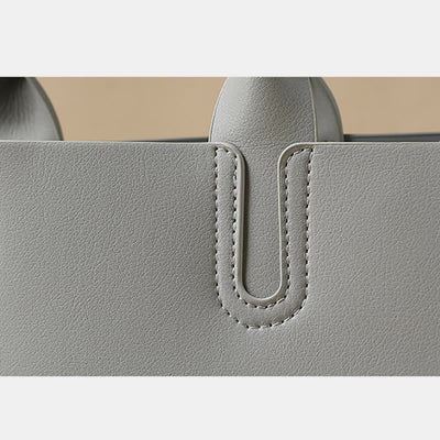Vegan Leather Tote Bag Women Travel Work Crossbody Shoulder Purse