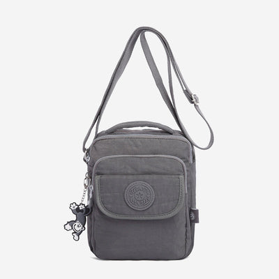 Triple Zip Waterproof Small Casual Crossbody Bag