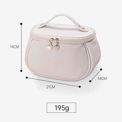 Minimalist Storage Bag Womens Travel Portable Leather Makeup Bag