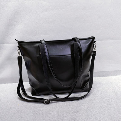 Retro Women Shoulder Bag Soft Vegan Leather Crossbody Travel Tote