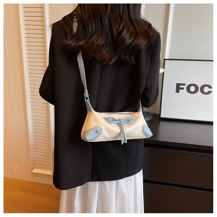 Shoulder Bag For Women Light Color Vegan Leather Daily Purse