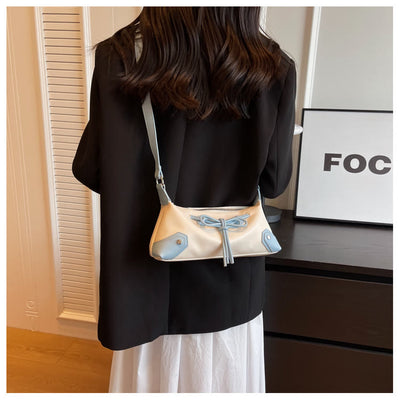 Shoulder Bag For Women Light Color Vegan Leather Daily Purse