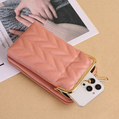 Leather Phone Bag For Women Large Capacity Crossbody Coin Wallet