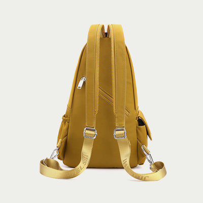 Multifunctional Sling Bag For Women Portable Waterproof Nylon Backpack