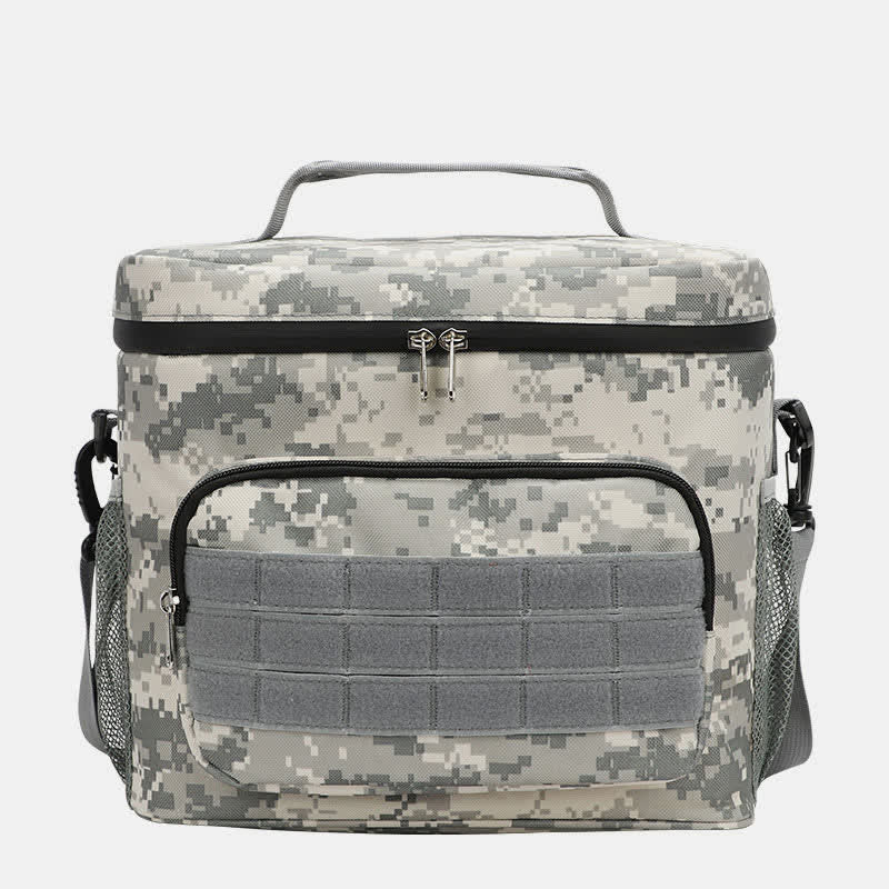Tactical Outdoor Insulated Bag Portable Lunch Bag Handbag with Crossbody Strap