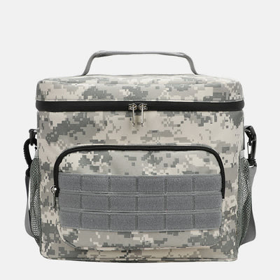 Tactical Outdoor Insulated Bag Portable Lunch Bag Handbag with Crossbody Strap