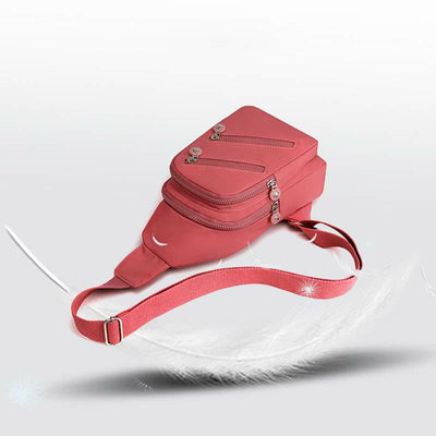 Sling Bag for Women Large Capacity Waterproof Casual Nylon Crossbody Bag