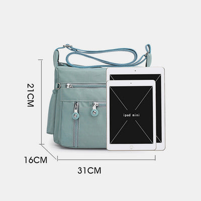 Large Capacity Multi-Pocket Waterproof Lightweight Casual Crossbody Bag
