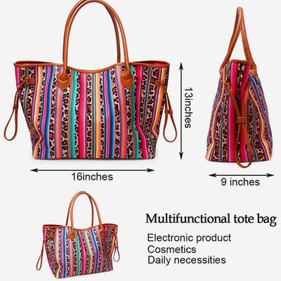 Casual Printing Canvas Tote Beach Bag