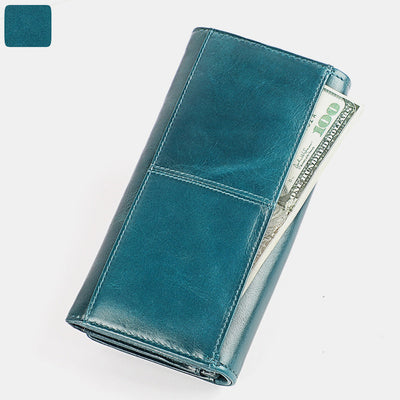 Money Manager RFID Women's Leather Wallet Cellphone Holder Clutch Organizer
