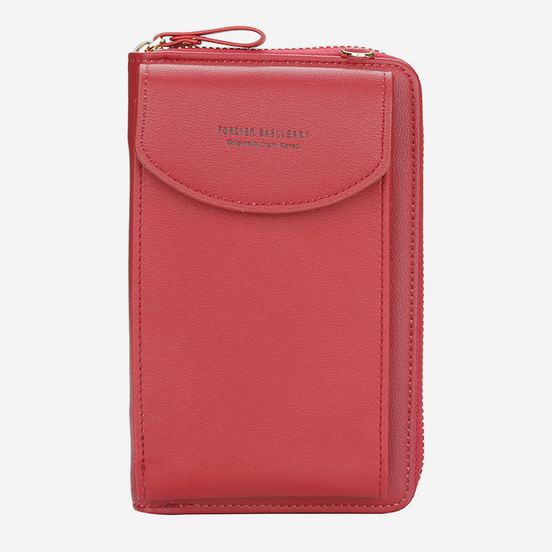 Large Capacity Elegant Long Crossbody Wallet With Phone Position
