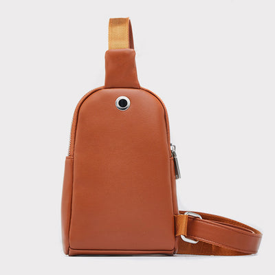 Lightweight Casual Sling Bag for Women PU Leather Small Crossbody Backpack