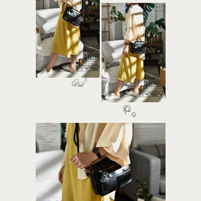 Handmade Crossbody Bag For Women Multi Pocket Fashion Daily Bag