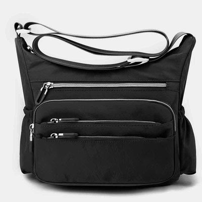 Lightweight Multi-Pocket Nylon Purse for Women Multifunctional Crossbody Shoulder Bag
