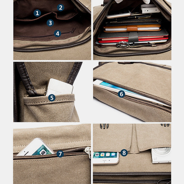Large Capacity Lightweight Vintage Messenger Bag