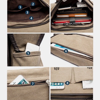 Large Capacity Lightweight Vintage Messenger Bag