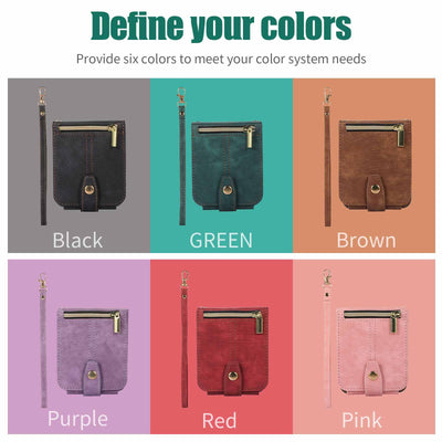 Phone Case For Samsung Z Flip 4 Card Zipper Protective Flip Cover