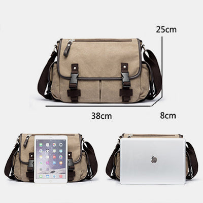 Large Capacity Lightweight Vintage Messenger Bag