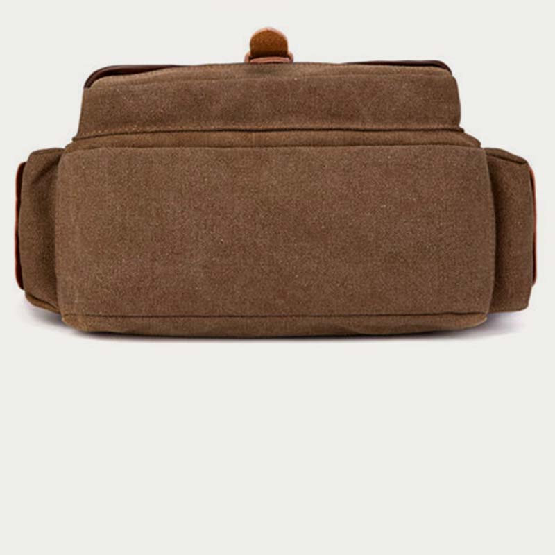Unisex Retro Canvas Bag Large Functional Crossbody Bag Messenger Bag
