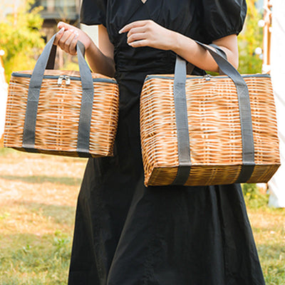 Cooler Bag For Travel Foldable Thicken Insulation Picnic Bag