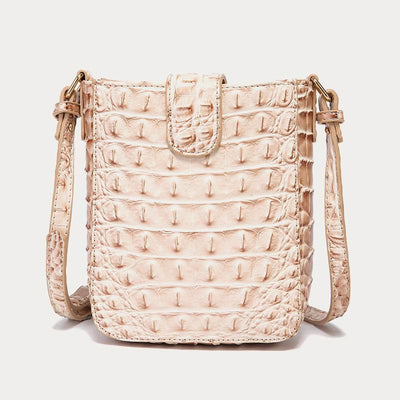 Crossbody Bag For Women Retro Crocodile Pattern Phone Bag