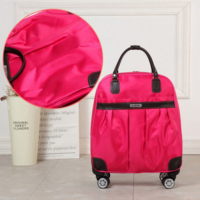 Pull Rod Travel Suitcase Unisex Large Waterproof Duffel Bag